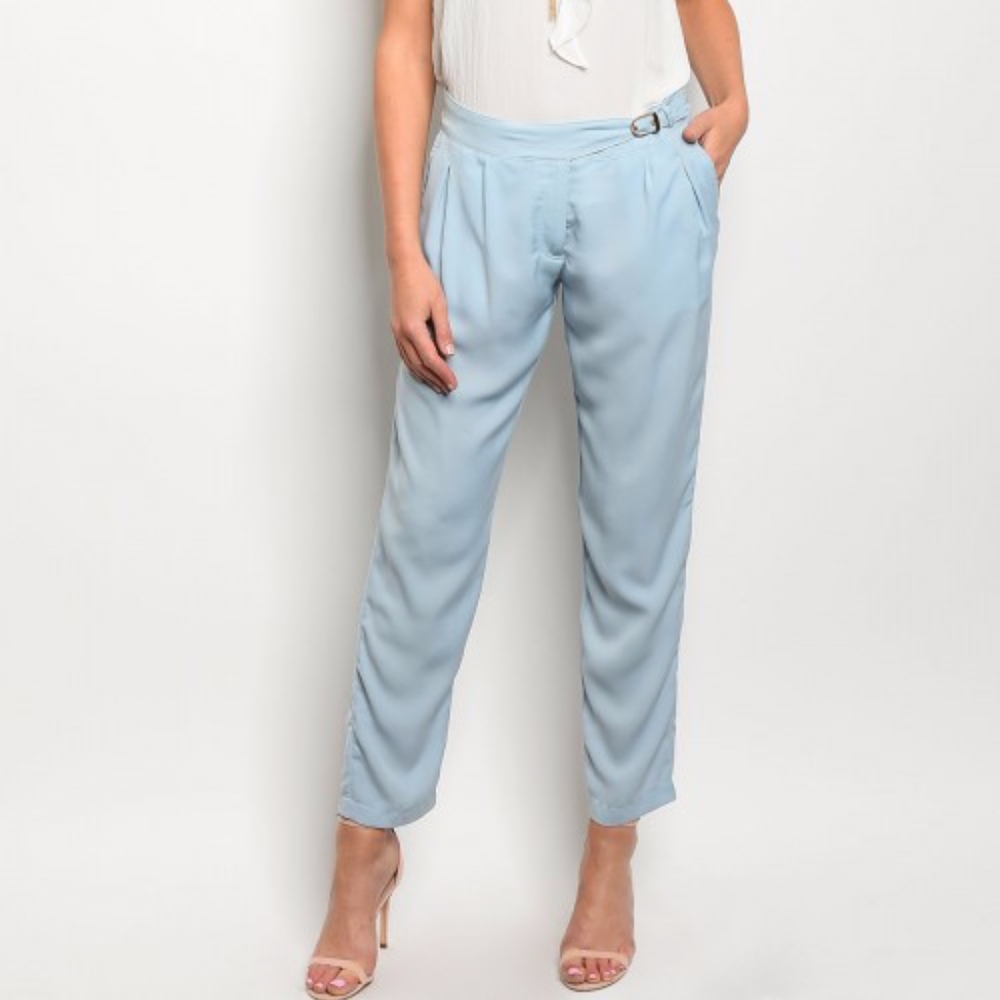 🌷MUST HAVE🌷Chic Bleu Chiffon Trousers